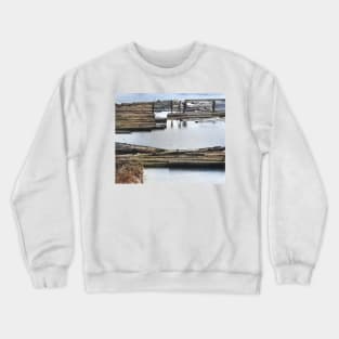colorized vintage photo of ivory coast loggers Crewneck Sweatshirt